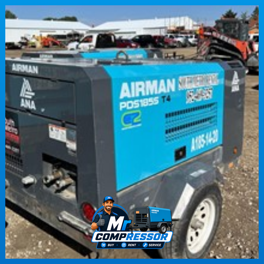 Airman PDS air compressor ready for rental in Malaysia